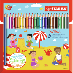 AST24 STABILO TRIO MAXI 24 COLORI