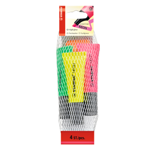 AST4 STABILO NEON COL ASS