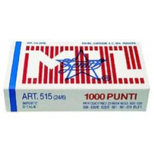CF10X1000PUNTI 515 24/6 ACCIAIO