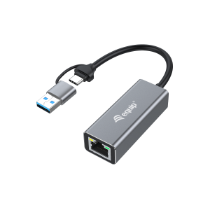 ADATTATORE DA USB-C A 2.5G ETHERNETEQUIP 133495 (USB-C+USB-A) - EAN:  4015867236635 FINO:31/03