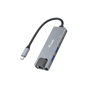 ADATTATORE DA USB-C A ETHERNET 2.5G EQUIP 133496 + HUB USB3.2 GEN1 3P CON PD 100W - EAN:  4015867239308