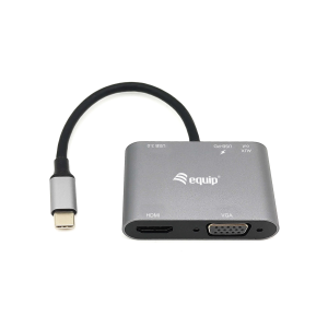 ADATTATORE MULTIFUNZIONALE EQUIP 133483 USB-C 5 IN 1- EAN: 4015867227589 FINO:31/03