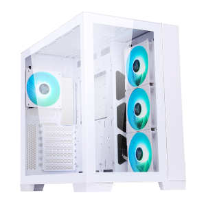 CABINET ITEK DARK CAVE - GAMING TOWER, ATX, 4X12CM ARGB FAN, 2XUSB3, TYPE-C, SIDE  FRONT PANEL TEMP GLASS, WHITE (ITGCADCAGW)