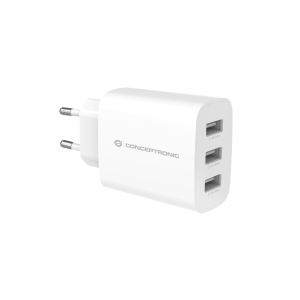 CARICATORE USB CONCEPTRONIC ALTHEA13W A 3 PORTE DA 30W - BIANCO FINO:31/03