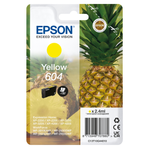 CARTUCCIA EPSON 604 "ANANAS" C13T10G44010 GIALLO  2,4ML X XP-2200/XP-3200/XP-4200 - WF-2910DWF/WF-2930DWF/WF-2950DWF