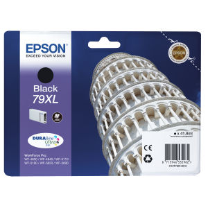 CARTUCCIA EPSON 79XL "TORRE DI PISA" C13T79014010 NERO 2.600PG X WORKFORCE PRO WF-5110DW, WF-5190DW WF-5620DWF, WF-5690DWF