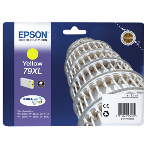 CARTUCCIA EPSON 79XL "TORRE DI PISA" C13T79044010 GIALLO 2.000PG X WORKFORCE PRO WF-5110DW, WF-5190DW WF-5620DWF, WF-5690DWF