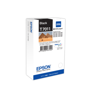 CARTUCCIA EPSON T7011  XXL PIRAMIDI C13T70114010 NERO PER WORKFORCE PRO WP-4015 DN/4095 DN/4515 DN/4525 DNF/4595 DNF/ 4535 DWF