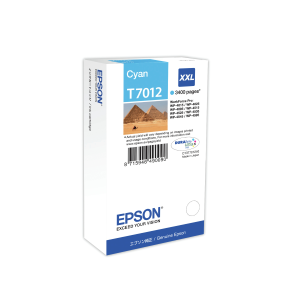 CARTUCCIA EPSON T7011  XXL PIRAMIDI C13T70124010 CIANO PER WORKFORCE PRO WP-4015 DN/4095 DN/4515 DN/4525 DNF/4595 DNF/ 4535 DWF