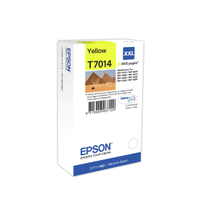 CARTUCCIA EPSON T7011  XXL PIRAMIDI C13T70144010 GIALLO PER WORKFORCE PRO WP-4015 DN/4095 DN/4515 DN/4525 DNF/4595 DNF/ 4535 DWF