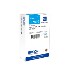 CARTUCCIA EPSON T7892 XXL C13T789240 CIANO 4.000PG X WORKFORCE PRO WF-5110DW, WF-5190DW WF-5620DWF, WF-5690DWF