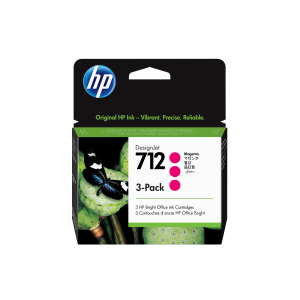 CARTUCCIA HP 712 3ED78A MAGENTA DESIGNJET 3-PACK 29ML ADATTA A DESIGNJET STUDIO, T210, T230, T250, T630, T650