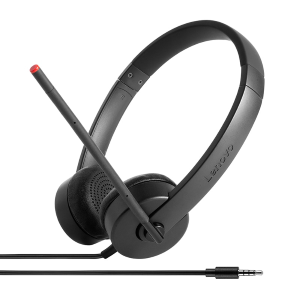CUFFIE+MICROFONO LENOVO 4XD0K25030 ANALOGICHE BLACK CAVO 1,2MT 0,11KG PLUG-AND-PLAY FINO:09/01