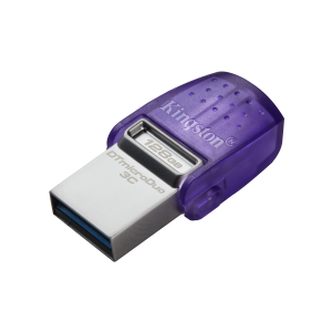 FLASH DRIVE "MICRODUO" USB3.2+USB-C 128GB KINGSTON DTDUO3CG3/128GB READ: 200MB/S