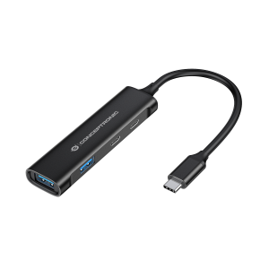 HUB USB3.0 4P CONCEPTRONIC HUBBIES12B 2P USB-C E 2P USB-A - NERO FINO:31/03