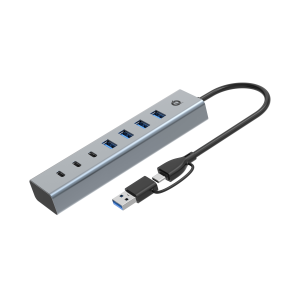 HUB USB3.0 A 7P CONCEPTRONIC HUBBIES20G 5GBPS USB-C X 3P  USB-A X 4P