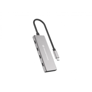 HUB USB3.2 GEN.2 4P CONCEPTRONIC HUBBIES16G USB-C X4, 100W USB PD, ALUMINUM CASE