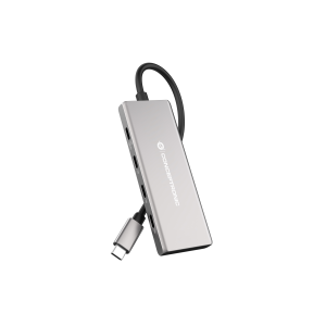 HUB USB3.2 GEN.2 7P CONCEPTRONIC HUBBIES17G  10GBPS, USB-C X4, USB-A X3, 100W USB PD, ALUMINUM CASE