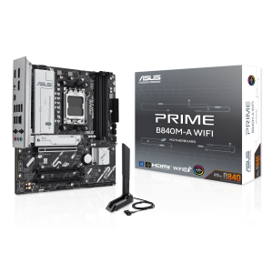 MB ASUS PRIME B840M-A WIFI B840 AM5 4XDDR5DC-7600(OC) HDMI 1XPCIE4.0X16 4XSATA3 3XM.2 WIFI-6E BT USB MATX 90MB1J20-M0EAY0