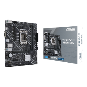 MB ASUS PRIME H610M-K D4 H610 LGA1700 2XDDR4DC-3200  HDMI D-SUB 1XPCIE4.0X16 4XSATA3 M2 GBLAN USB3.2 MATX  90MB1A10-M0EAY0