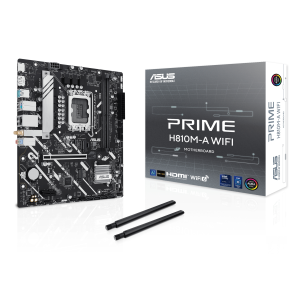 MB ASUS PRIME H810M-A WIFI H810 LGA1851 2XDDR5DC-6400HDMI DP 1XPCIE4.0X16 2XM.2 4XSATA3WIFI BT USB MATX 90MB1KJ0-M0EAY0