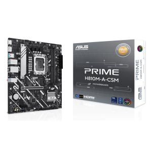 MB ASUS PRIME H810M-A-CSM H810 LGA1851 2XDDR5DC-6400 HDMI DP 1XPCIE4.0X16 2XM.2 4XSATA3 USB MATX 90MB1KK0-M0EAYC