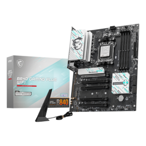MB MSI B840 GAMING PLUS WIFI AM5 4XDDR5-8000O.C. 1XHDMI 1XPCIE4.0X16 2XM.2 4XSATA3 USB LAN WIFI-7 BT ATX