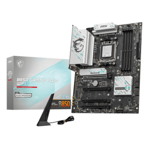 MB MSI B850 GAMING PLUS WIFI AM5 4XDDR5-8200O.C. 1XDP 1XPCIE5.0X16 3XM.2 4XSATA3 USB LAN WIFI-7 BT ATX FINO:06/01