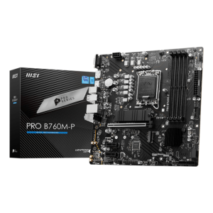 MB MSI PRO B760M-P LGA1700 4XDDR5DC-6800O.C. 1XHDMI 1XDP 1XPCIE4.0X16 2XM.2 4XSATA3R GBLAN USB3.2 MATX