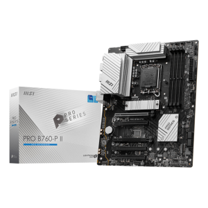 MB MSI PRO B760-P II DDR5 LGA1700 4XDDR5-5333O.C. 1XHDMI 1XDP 2XPCIE4.0 X16 2XM.2 4XSATA3R GBLAN USB3.2 ATX