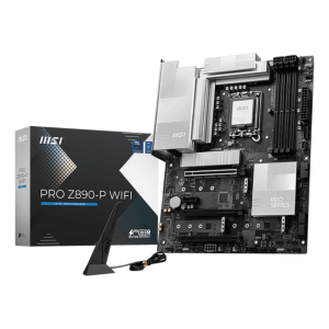 MB MSI PRO Z890-P WIFI LGA1851 4XDDR5DC-6400 1XHDMI 2XDP 1XPCIE5.0X16 4XM.2 4XSATA3 USB TYPE-C THUNDERBOLT 5GLAN WIFI 7 BT ATX