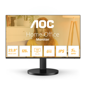 MONITOR AOC LCD IPS 100HZ 23.8" WIDE FRAMELESS 24B3HA2 1MS MM FHD 3000:1 BLACK VGA HDMI VESA FINO:09/01