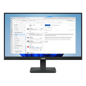MONITOR LENOVO THINKVISION S24-4E 64B5KAT1EU 23.8"FHD IPS AG 16:9 BLK 4MS 250CD/M2 3Y VESA TILT HDMI VGA FINO:09/01