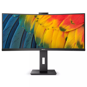 MONITOR PHILIPS LCD CURVED VA LED 34" WIDE 34B1U5600CH/00 4MS  MM WQHD 3000:1 BLACK HDMI DP DOCK USB-C LAN WEBCAM  FINO:09/01