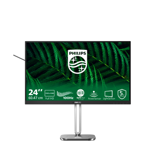 MONITOR PHILIPS LCD IPS LED 100HZ 23.8" WIDE 24B2G5200/00 4MS MM FHD 1500:1 BLACK VGA HDMI DP VESA FINO:09/01