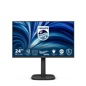 MONITOR PHILIPS LCD IPS LED 120HZ 23.8" WIDE 24B2N3200J/00 4MS SOFTBLUE MM FHD 1500:1 BLACK VGA HDMI DP VESA FINO:09/01