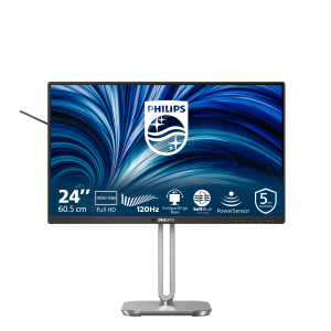MONITOR PHILIPS LCD IPS LED 120HZ 23.8" WIDE 24B2N4200/00 4MS MM FHD 1500:1 GRAY/SILVER VGA HDMI DP HUB USB REG.ALT.  FINO:09/01