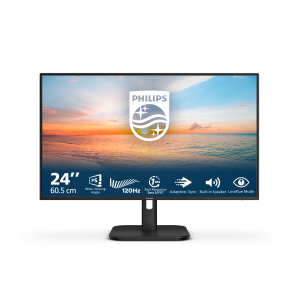 MONITOR PHILIPS LCD IPS LED 120HZ 23.8" WIDE 24E1N1200A/00 4MS MM FHD 1500:1 BLACK VGA HDMI DP VESA