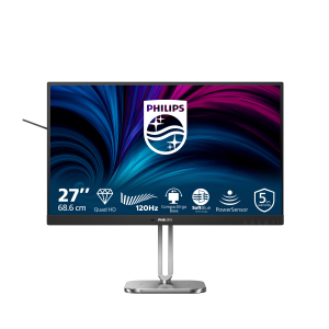 MONITOR PHILIPS LCD IPS LED 120HZ 27" WIDE 27B2N4500/00 4MS MM QHD 1500:1 GRAY/SILVER 2XHDMI DP HUB USB REG.ALT. VESA FINO:09/01