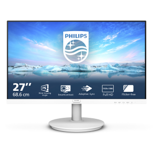MONITOR PHILIPS LCD IPS LED 27" WIDE 271V8AW/00 4MS MM FHD 1000:1 WHITE VGA HDMI VESA FINO:09/01