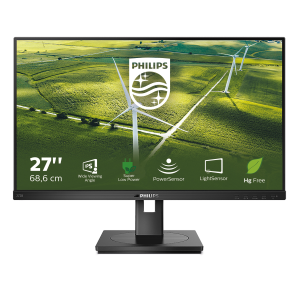 MONITOR PHILIPS LCD IPS LED 27" WIDE 272B1G/00 4MS LOWBLUE MM FHD 1000:1 BLACK VGA DVI HDMI DP VESA FINO:09/01