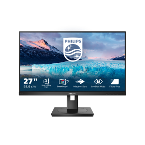 MONITOR PHILIPS LCD IPS LED 27" WIDE 272S1M/00 4MS LOWBLUE MM FHD 3000:1 BLACK VGA DVI HDMI DP VESA  FINO:09/01