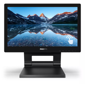 MONITOR SMOOTH-TOUCH PHILIPS LCD LED 15.6" WIDE 162B9T/00 4MS SOFTBLUE MM HD 500:1 BLACK VGA DVI HDMI DP 2XUSB3 VESA  FINO:09/01