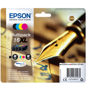 MULTIPACK EPSON 16XL "PENNA E CRUCIVERBA" C13T16364012 4INK X WF-2510FW/WF-2520NF/WF-2530WF/WF-2540WF/WF-2010W
