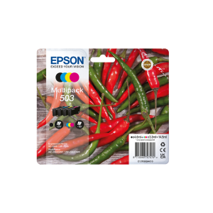 MULTIPACK EPSON 503 "PEPERONCINO" C13T09Q64010 4COL BK/C/M/Y X XP-5200 - WF-2960DWF