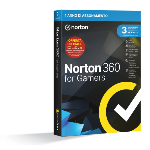 NORTON BOX 360 FOR GAMERS -- 3 DISPOSITIVI (21429372) - 50GB BACKUP