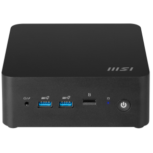 PC MSI MINI -1LT CUBI NUC BAREBONE 1MG-238BEU CORE5-120U 2XDDR5 2XM.2 1X2,5" USB CR 2XHDMI 2XLAN WIFI6E BT TPM VESA