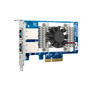 SCHEDA DI RETE QNAP QXG-10G2T DUAL-PORT BASET 10GBE-PCIE GEN3 X4 -LOW PROFILE .