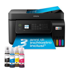 STAMPANTE EPSON MFC INK ECOTANK ET-4800 C11CJ65402 A4 4IN1 33PPM LCD 100FG ADF30FG USB LAN WIFI, WIFI DIRECT, KIT FLA FINO:31/03