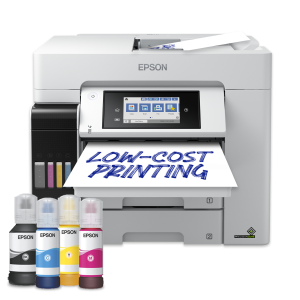 STAMPANTE EPSON MFC INK ECOTANK ET-5885 BUSINESS C11CJ28405 A4 4IN1 32PPM F/R 2X250FG ADF50 LCD PCL5 USB WIFI, WIFI DIRECT LAN